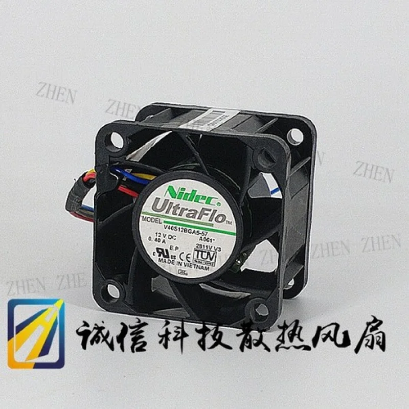 Y 4028 4CM 12V 0.40A V40S12BGA5-57 4-wire for PWM cooling fan