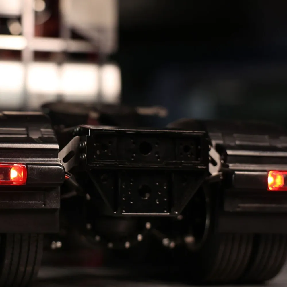 RTR LESU 1/14 المعادن RC شاحنة جرار 8x8 راديو التحكم قفل السيارة المعدات التفاضلية رف أضواء الأصوات البناء RC اللعب
