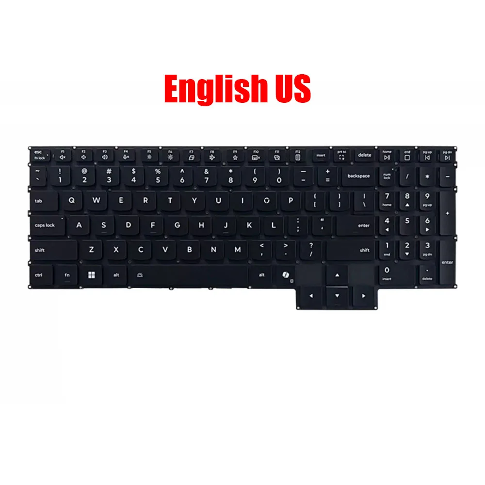 

Клавиатура для ноутбука Lenovo для Legion 5 15IRX10 15IAX10 15AKP10 15AHP10, английская, американская, с белой подсветкой, черная, новая