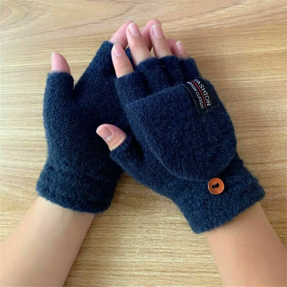 2024 Knitting USB Mitten Heated Gloves Electric Heating Gloves Full&Half Finger