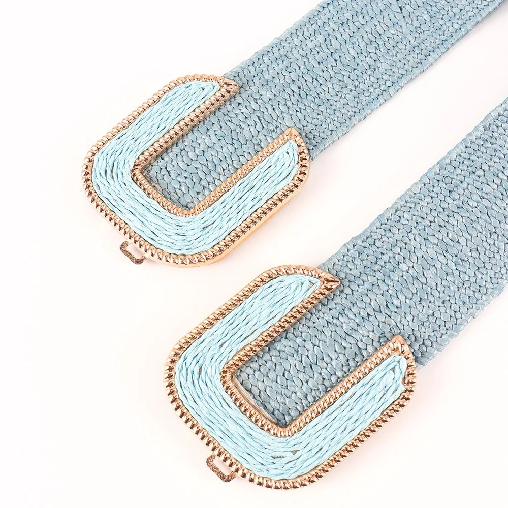 الرجعية الرجعية تمتد حزام واسعة على شكل حرف U مشبك حزام مطاط تنفس الخصر ختم الحزام