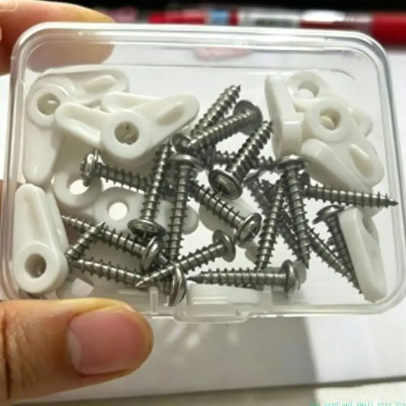 581C 20Pcs Picture Frame Turn Button Fasteners Backing Clip Window Screen Retainer Fasteners Hardware for Hanging Photos