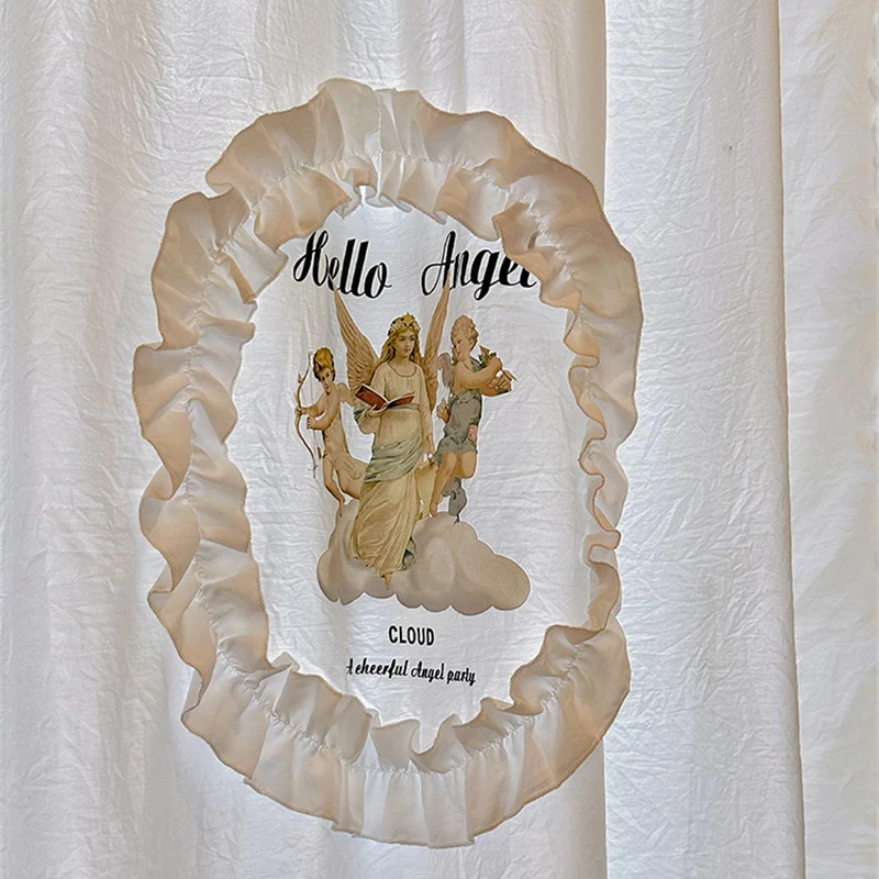 Lace Princess Window Half Curtain, Cute Angel, Pastoral, Girl Room Partition, Decorative Door, Bedroom, Romantic
