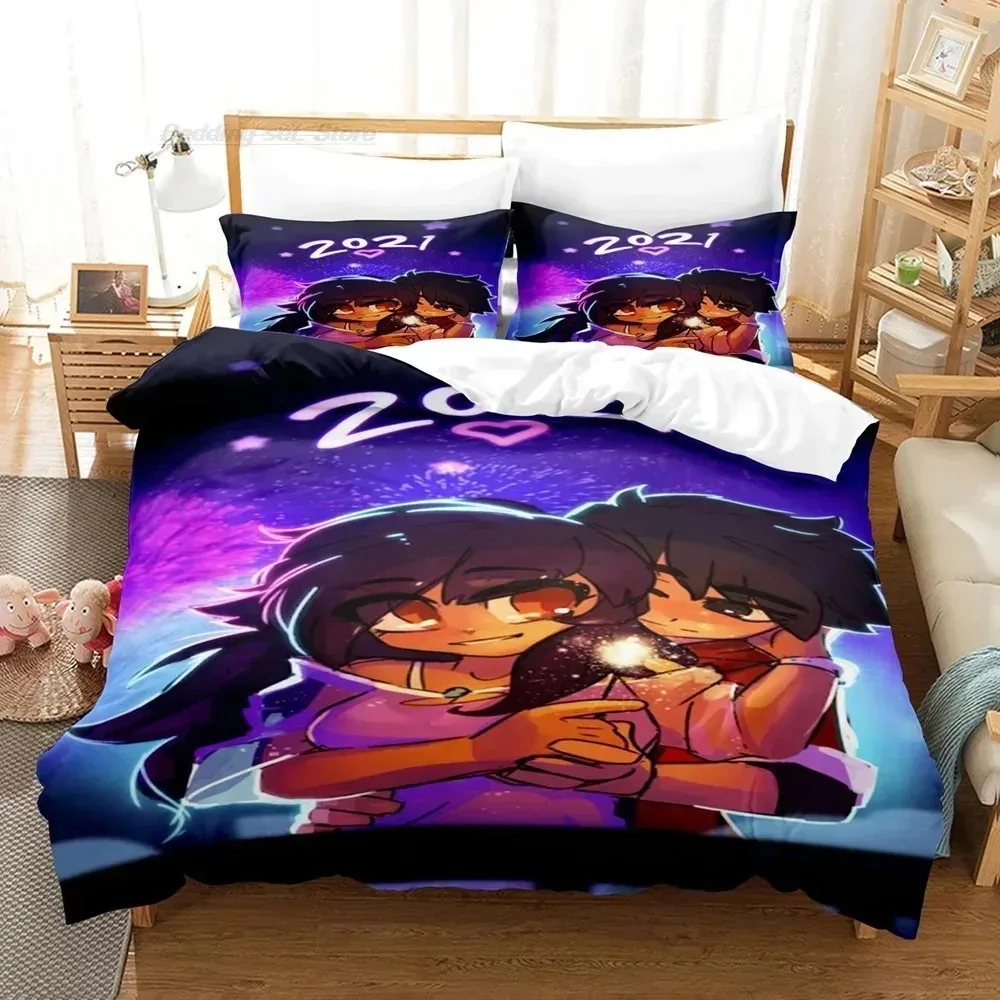 

Aphmau Bedding Set Boys Girls Twin Queen Size Duvet Cover Pillowcase Bed Boys Adult Fashion Home Textileextile
