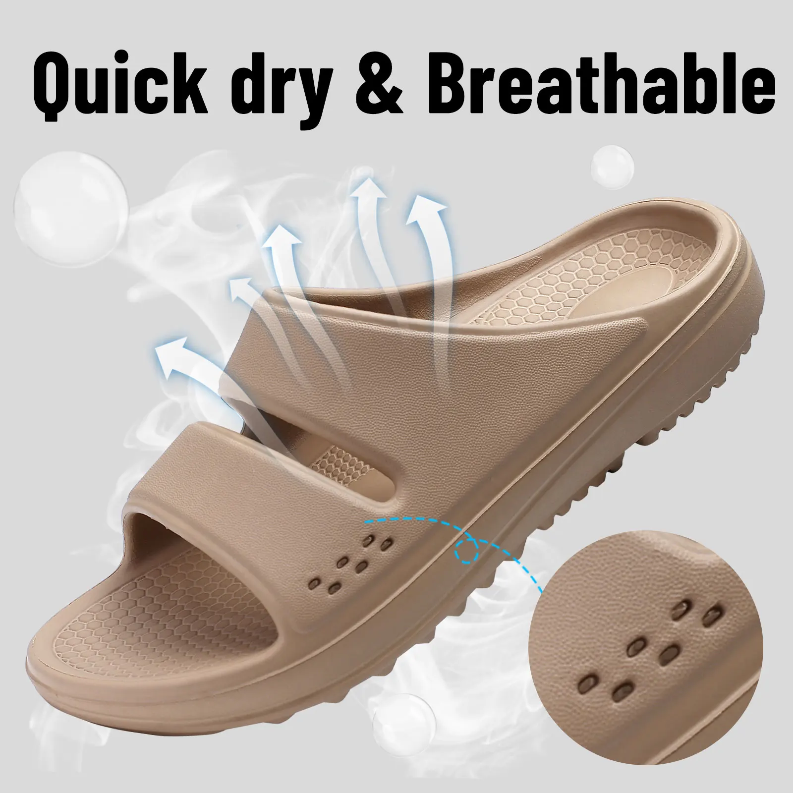 Bebealy Women Orthopedic Slippers With Arch Support Outdoor Men Slippers Soft Antiskid Home Slippers Indoor EVA Cloud Slippers