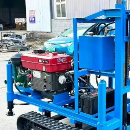 

Customized Crawler Diesel Water Well Drilling Rig 22-35HP 100-180m Portable Flexible Precise Positioning Drilling Machine