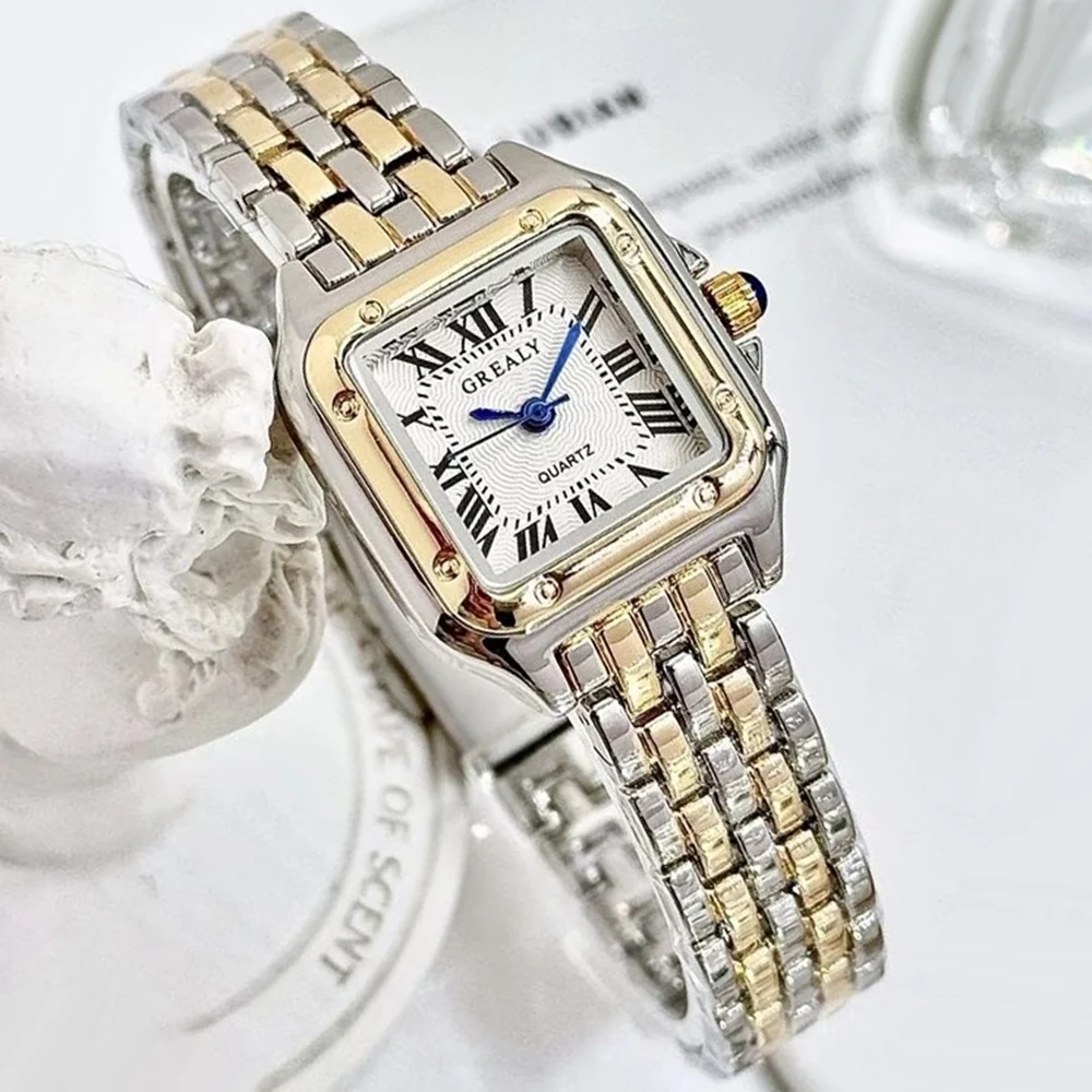 

New Luxury Women Watch Fashion Square Wristwatch Casual Quartz Watch Simple Rhinestone Ladies Clock Relogio Feminino Woman Watch