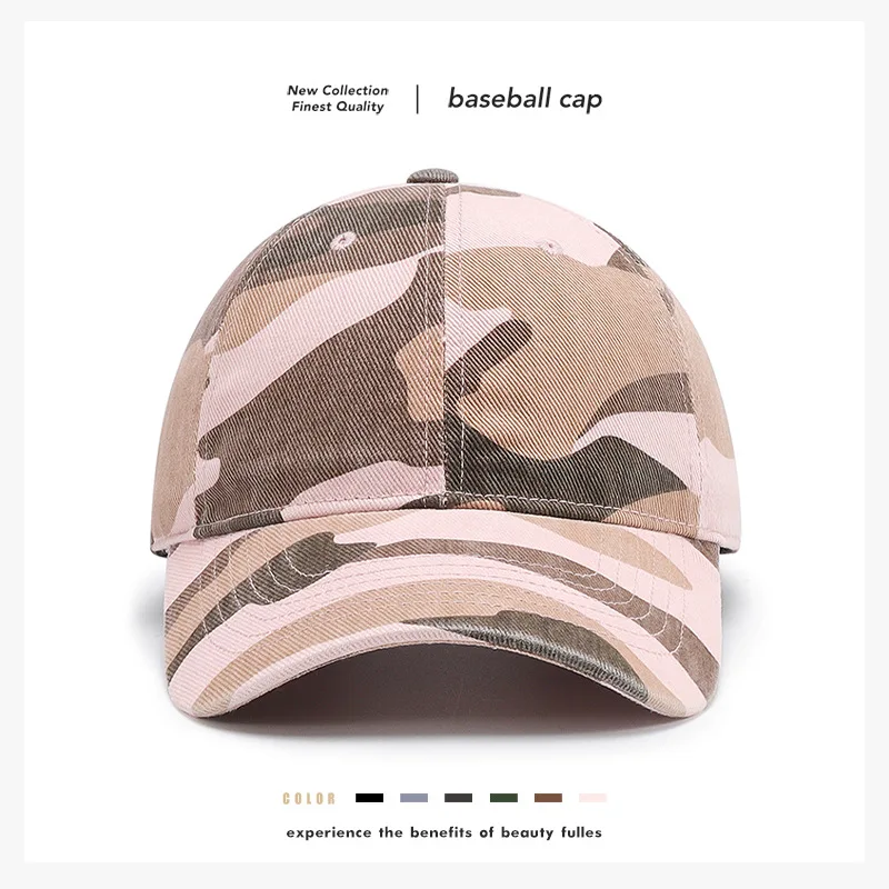 All-season soft-top large head circumference unisex outdoor casual versatile sun protection sports travel breathable curved brim