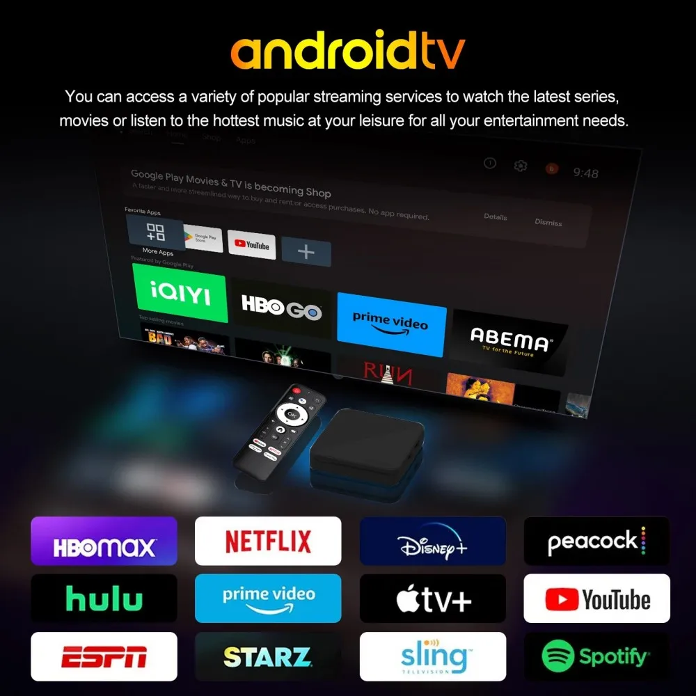 H96 MAX Smart TV Box Android 14.0 CPU RK3518 Wifi6 Google Assistant Streaming Media Player Mouse Assist Feature Voice TV BOX