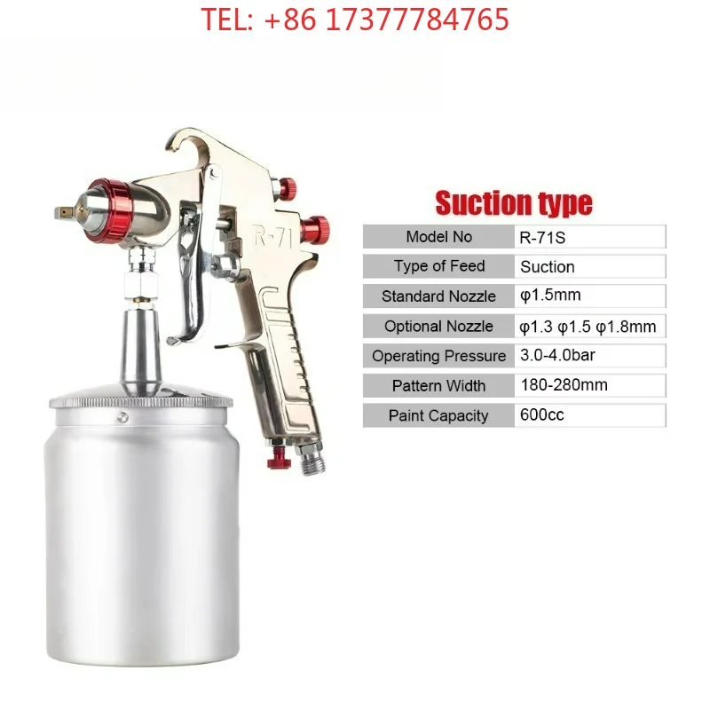 R-71S Industrial Spray Paint  High Pressure Painting Zoom Spray  Suction Feed Painting