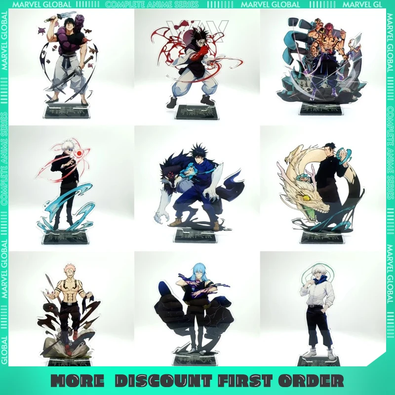 

15cm/5.90in Kaisen Anime Peripheral Figures Standing Acrylic Models Stand-ups Desktop Collections Decoration Displays Boys Gifts