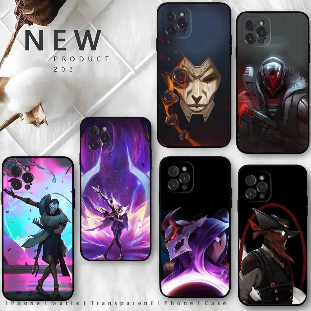 L-LOL K-Khada Jhin Virtuoso Phone Case For iPhone15,14,13,12 Mini 11 Pro XR,X,XS,MAX 6S,7,8 Plus Silicone Cover Soft Black