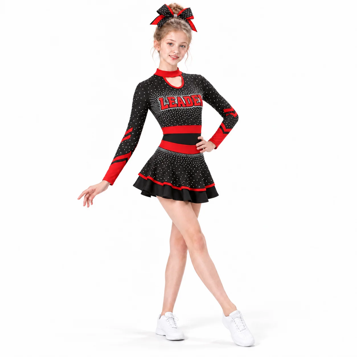 Sparkly Rhinestone Cheerleadin - đánh giá và giá Women'S Red Formal Wear