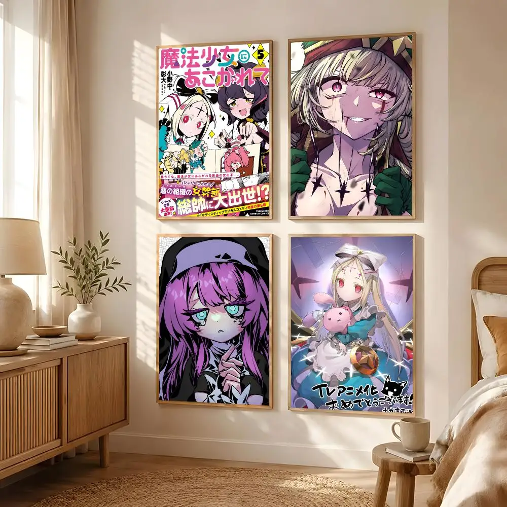 Anime Gushing Over Magical Girls Poster Poster All-match HD Waterproof Self-Adhesive Wall Art Sticker For Home Bedroom