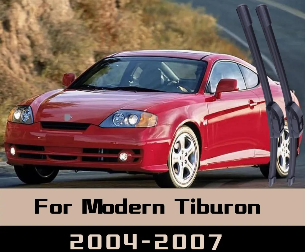 

2Pcs For Modern Tiburon 2004-2007 Wiper Front Wiper Blades Windshield Windscreen Window Brushes Boneless front wipers