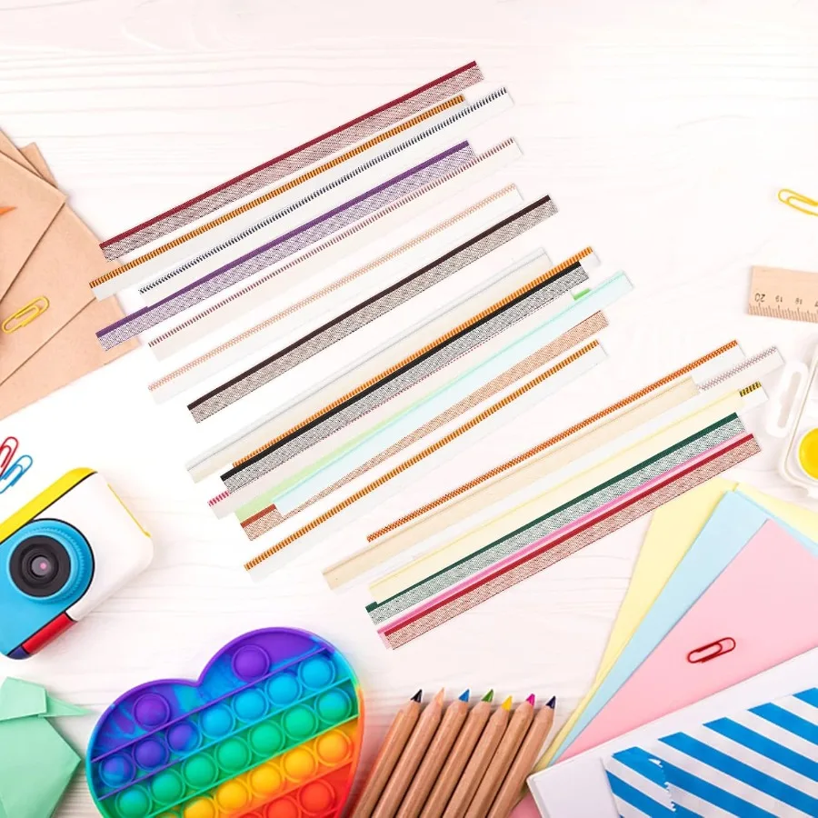 24 Pieces Bookbinding Endbands 12 Ih 24 Colo Cotton Binding Kit for Decor