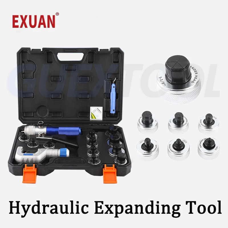 Hydraulic Expanding Tools Copper Tube Expander HVAC Copper Tubing Hydraulic Refrigeration Tool Kit Easy Tube Expansion Machine