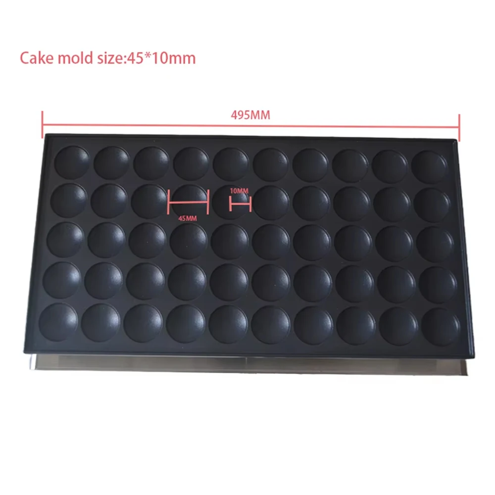 XEOLEO الفولاذ المقاوم للصدأ 50 ثقوب فطيرة صانع غير لاصقة آلة فطائر صغيرة الكهربائية الهولندية فطيرة صغيرة صانع الوافل #1