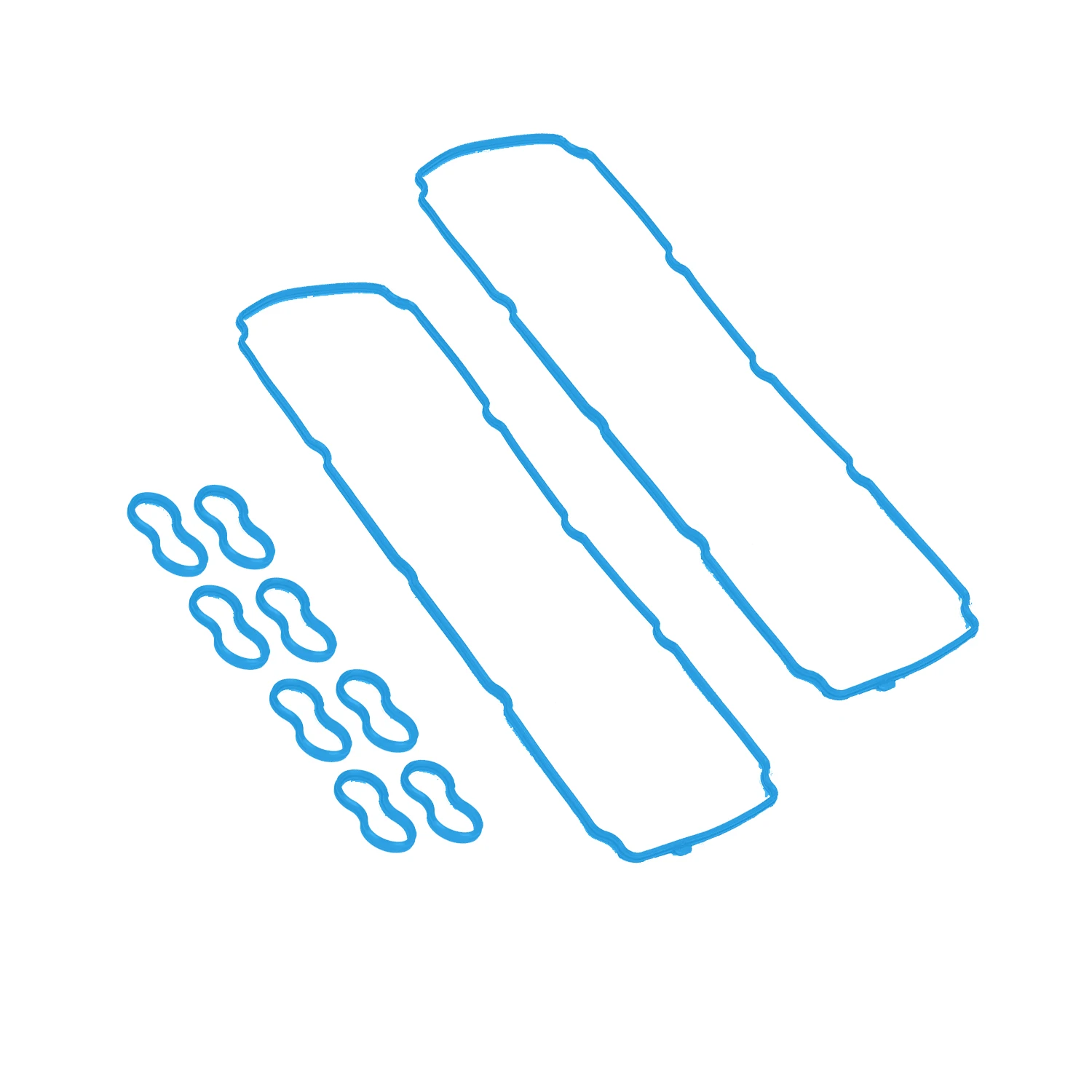 1 مجموعة 5114179AB 68526603AA جديد كامل غطاء الصمام مجموعات ربط السيراميك الارضي اليمين واليسار ل جيب كرايسلر دودج رام اكسسوارات السيارات #3