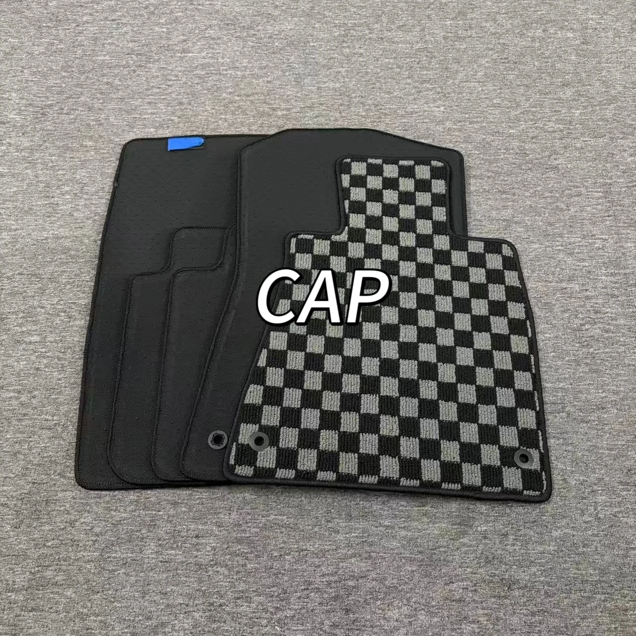 For 2023-2026 Toyota 12th Gen Crown RHD Custom Fit Japanese Checkered Car Floor Mats Wear Resistant Easy Clean All Weather Prote