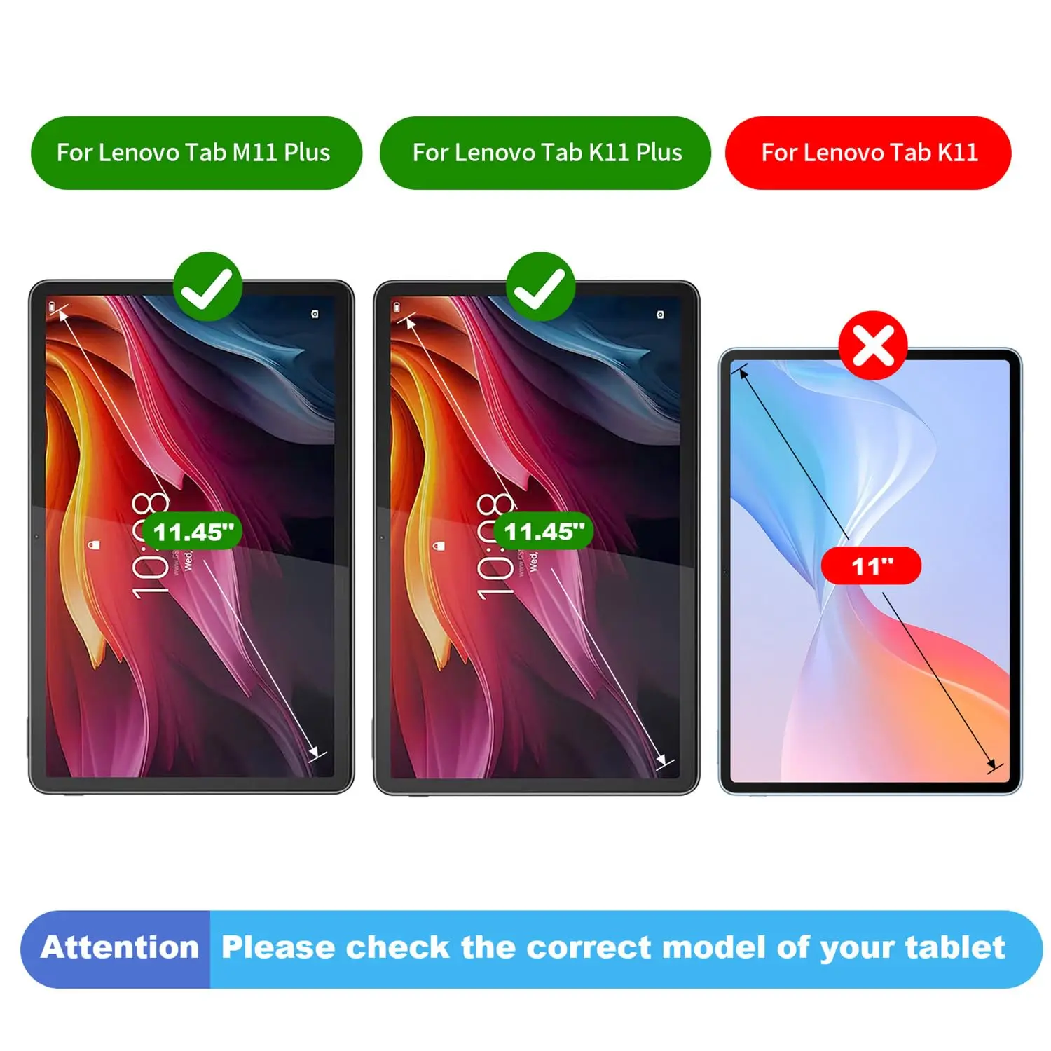 Tempered Film for Lenovo Tab K11 Plus (11.45") 2024 HD Screen Protector Tablet Protective Glass HD Transparent Anti-fall