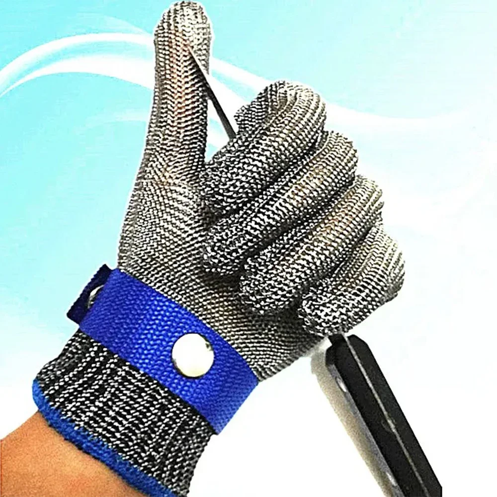

Steel Wire Anti Cutting And Anti Scraping Stainless Steel Labor Safety Gloves Seafood Meat Cutting And Processing Hand Protectio