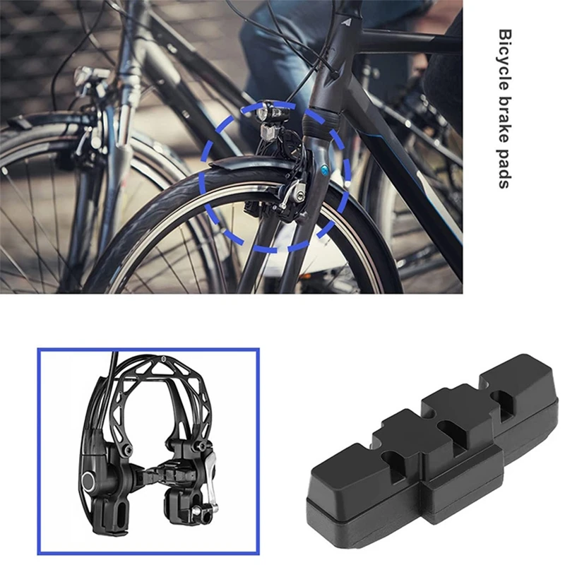 8Pcs Bicycle Brake Shoes For Magura HS11/ HS22/HS24/ HS33 /HS66 50Mm Brake Block V-Brake Pad Road Bike Accessories