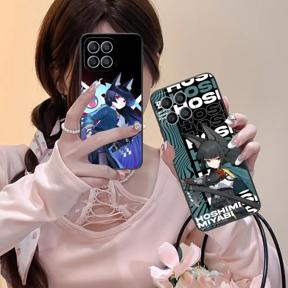 حافظة هاتف Zenless Zone Zero Hoshimi Miyabi لهاتف Honor 90 80 70 60 50 30 20 10 9 8 7 Pro S SE Lite 5G واقية من الطباعة الملونة #1