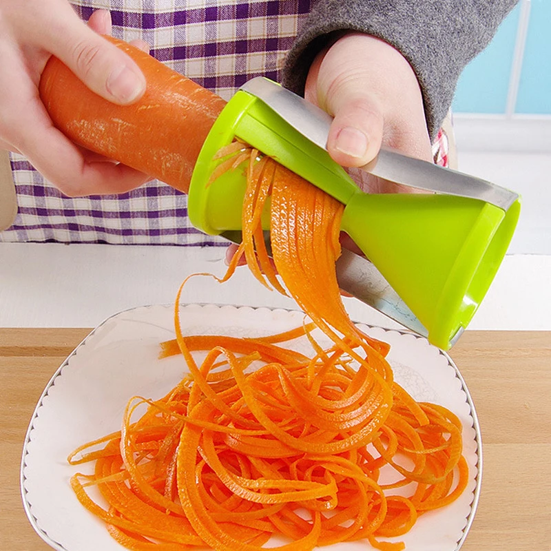 Vegetable Spiralizer Bundle Fruit Slicer Julienne Peeler Stainless Steel Vegetable Spiral Slicer Julienne Cutter