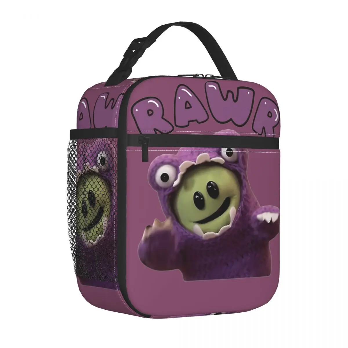 Nanalan Rawr Mona Monster Insulated Lunch Bag Leakproof Reusable Thermal Bag Lunch Box Tote School Picnic Food Storage Bags