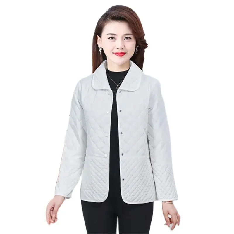 

Autumn Winter Small Cotton Jacket Women 2023 New Loose Lapel Coat Fashion Covered Button Outerwear Pure Colour Overcoat Female