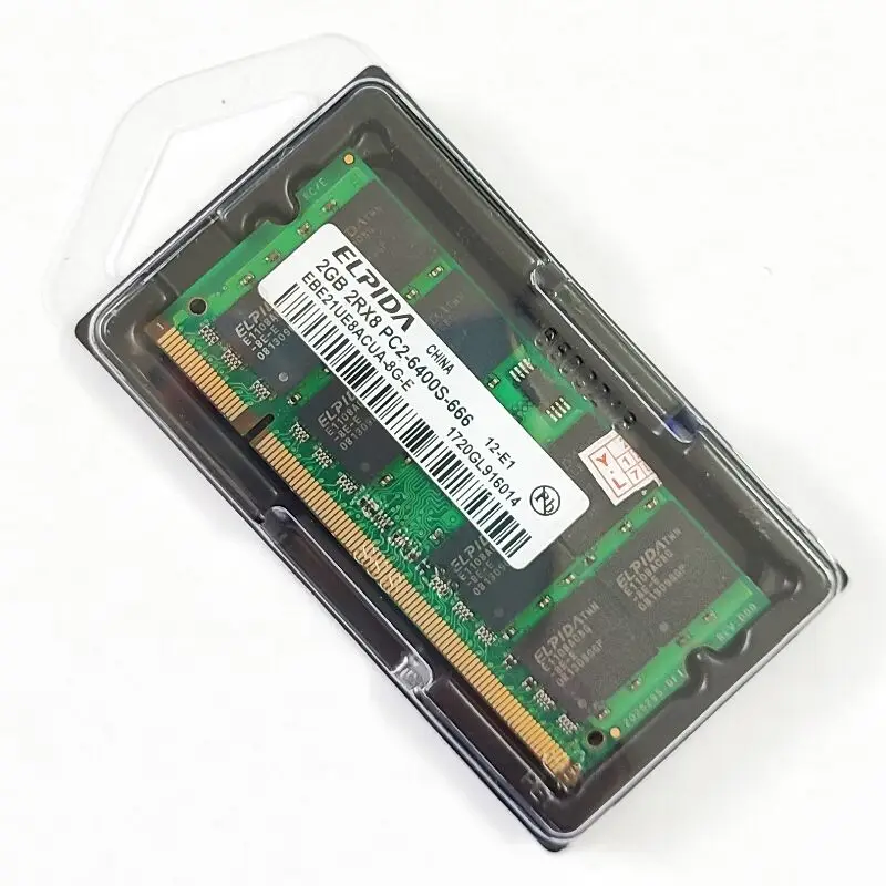 ELPIDA RAMS DDR2 2GB 800MHz Laptop speicher DDR2 2GB 2RX8 PC2-6400S-666 Notebook memoria 1,8 v