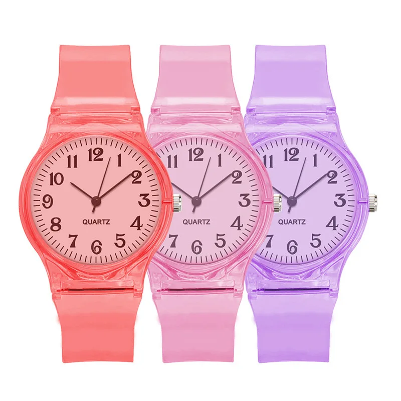 Montre de sport numérique ronde transparente pour femme, montre-bracelet Shoous, horloge décontractée, mode MSI