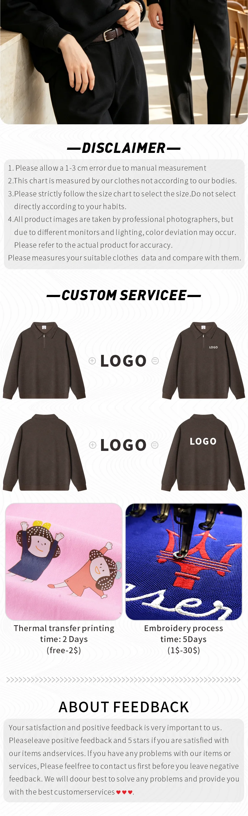 Sweatshirt mit individuellem Logo, Viertelreißverschluss, POLO, Unisex, Old Money, Kragenpullover, Druck, Stickerei, Lässiger, dezenter Luxus, für Herren und Damen – Detail 6