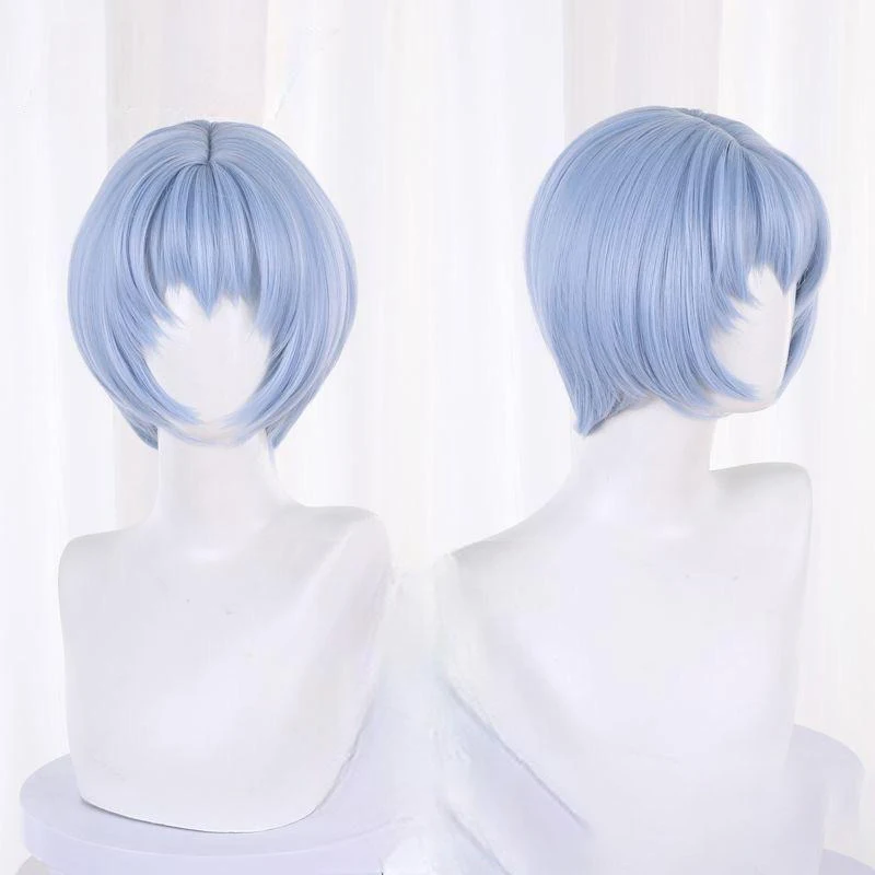 

Аянами Рей, парик для косплея, конвенция комиксов, ролевые головные уборы, студенческая голова, аниме NEON GENESIS EVANGELION, героиня, моделирующий чехол для парика