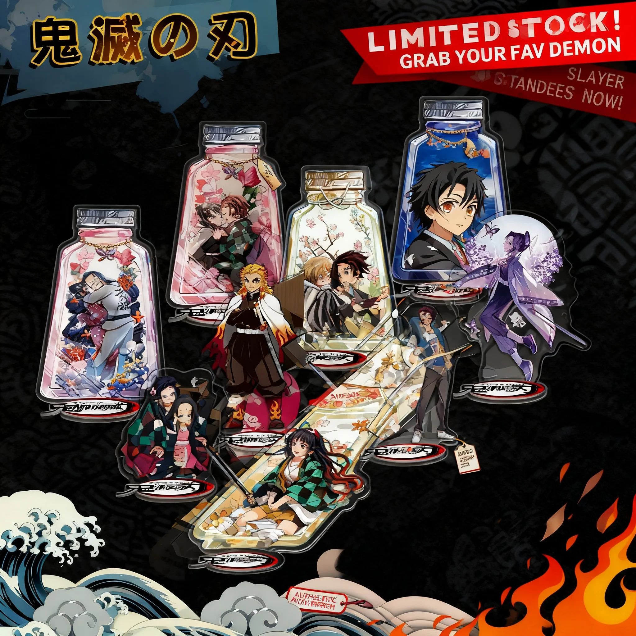 

Новая акриловая фигурка Demon Slayer: Танджиро и Незуко, 16 см, на заказ, коллекционный сувенир, подарок для фанатов