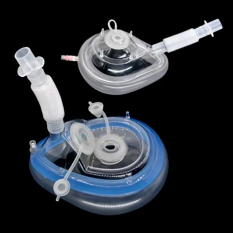 1Pcs Fiberoptic Bronchoscopy Gastroscopy Intubated Respiratory Mask  Endoscopy Anesthesia Mask With Dental Pads