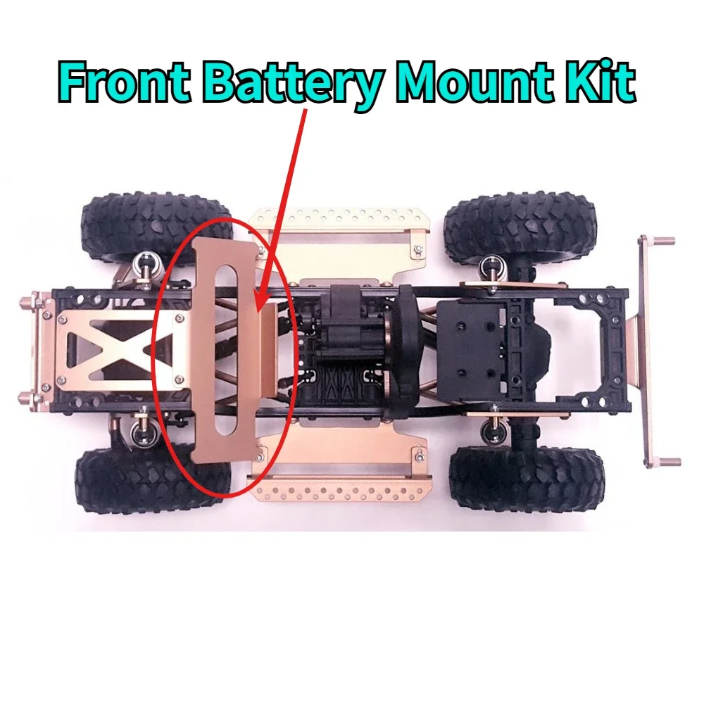 Custom Front Aluminum Battery Tray Kit For MST CMX/CFX 1/10 RC Crawler Offroad Vehicle Upgrade Replacement Upgrade Accessories