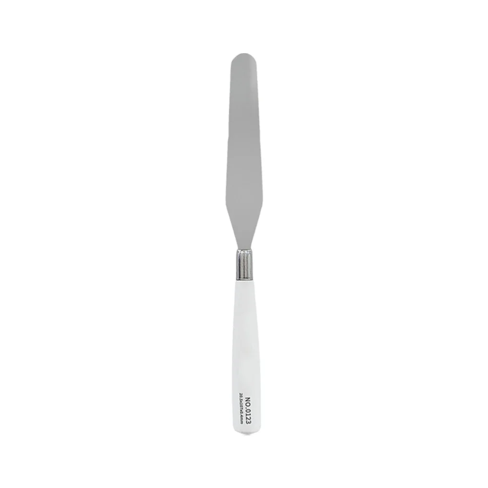 

Silver Stainless Steel Spatula Comprehensive 7-Piece Set Easy To Clean And Maintain For DIY Crafts For Acrylic Painting