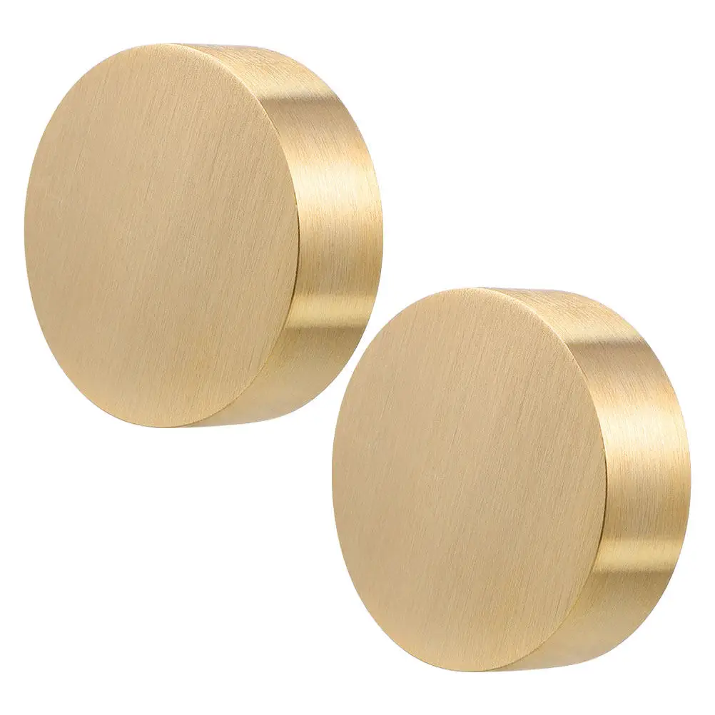 

Набор из 2-х круглых латунных подставок для бумаги, тяжелые настольные держатели для бумаги, декоративные пресс-папье для офиса и дома