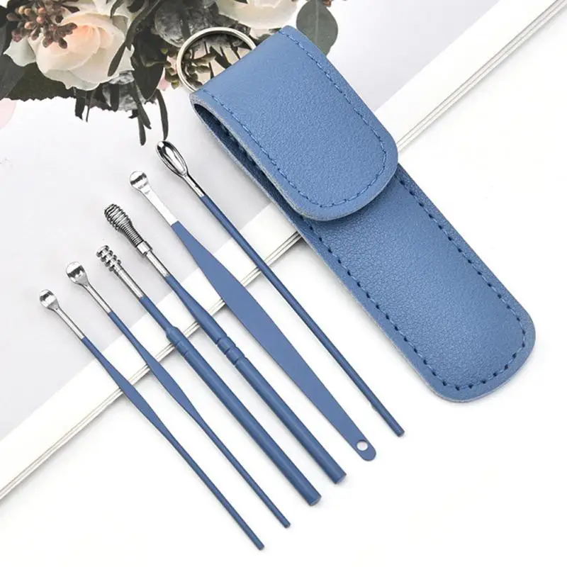 Earpicks Professional Effective Ear Wax Removal Versatile Earpicks Convenient Storage Case Easy Ear Cleaning Storage Case