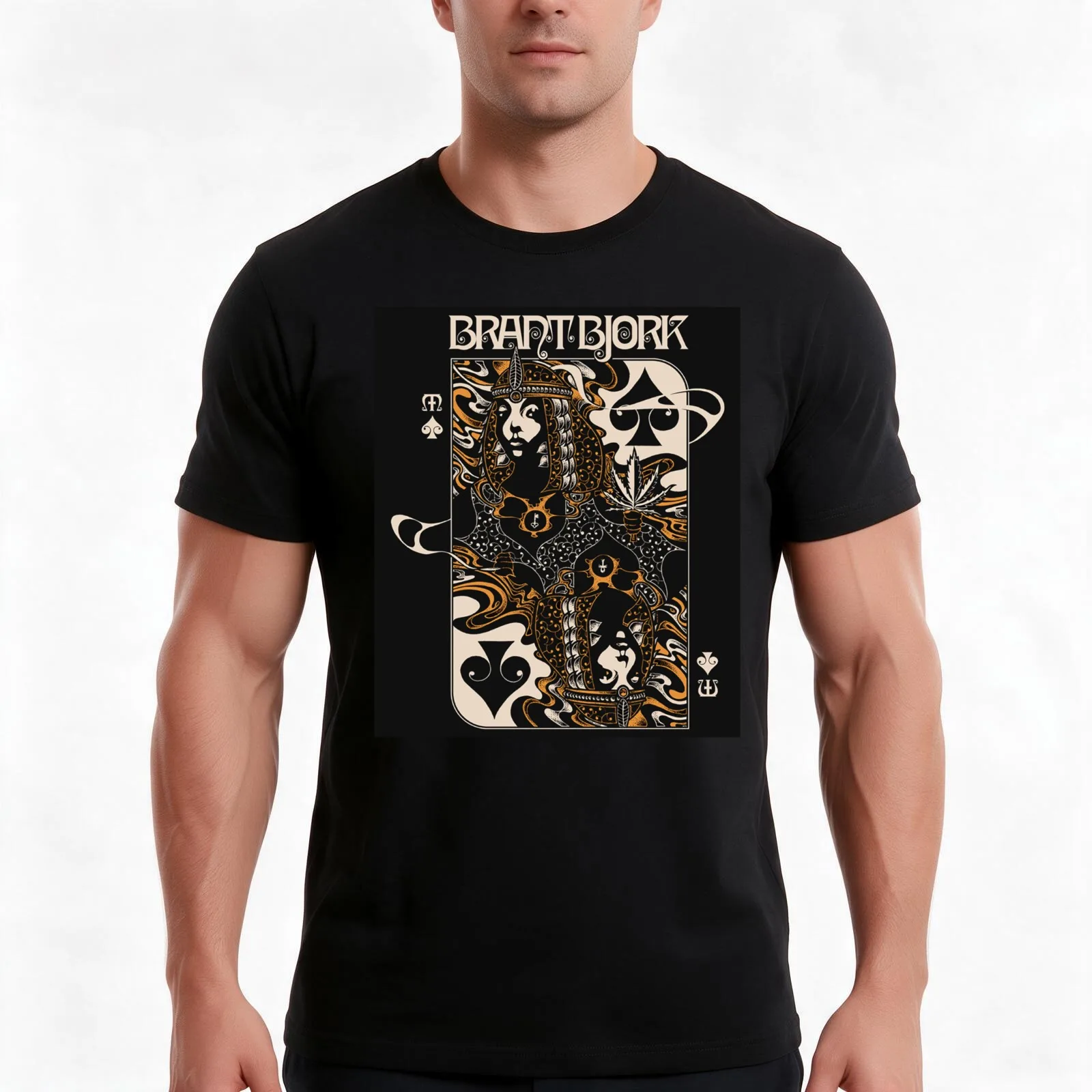 Brant Bj?rk T-Shirt, Summer Casual Cotton Tee, Oversized Streetwear Tops, Vintage Graphic Print, Loose Fit Short Sleeve