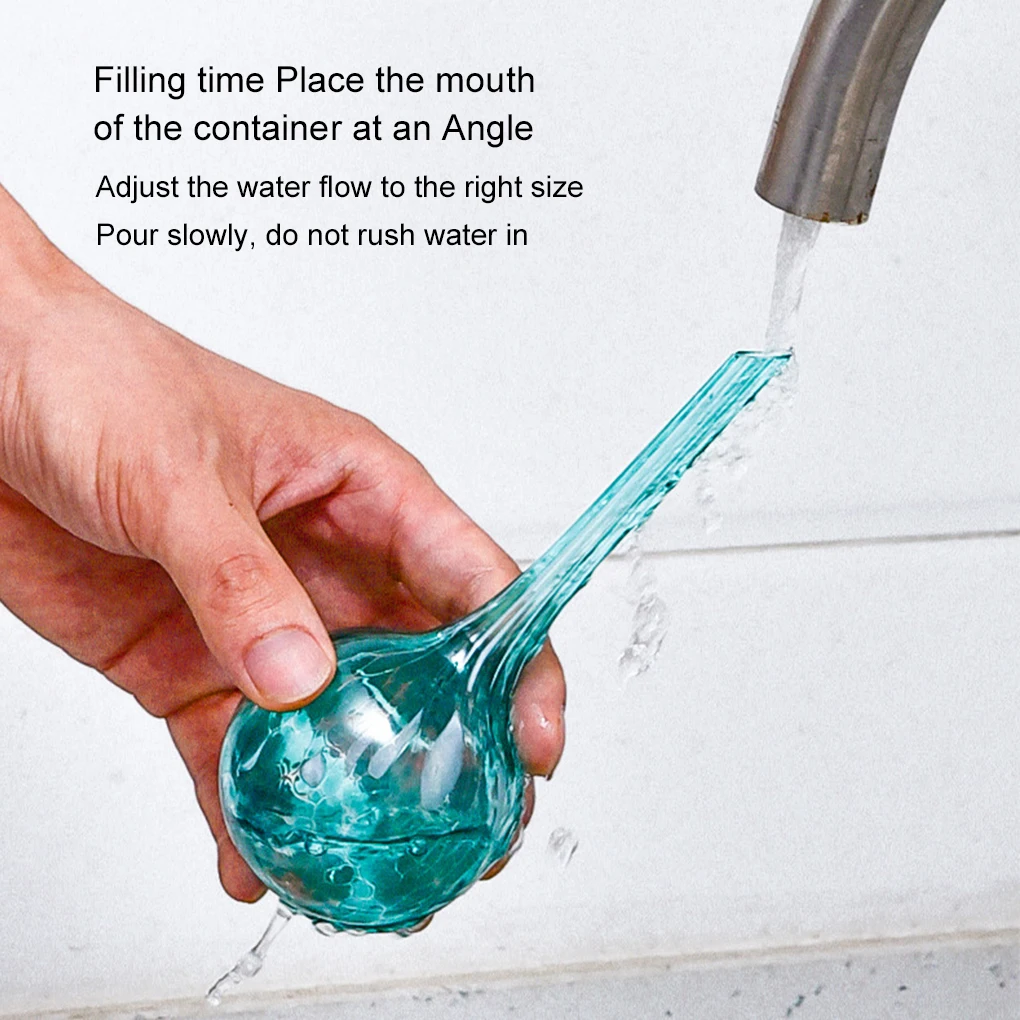 2025 جديد 1 قطعة الكرة الزجاجية التلقائي سقي جهاز المنزلية النباتات الخضراء بوعاء النباتات بالتنقيط جهاز الري