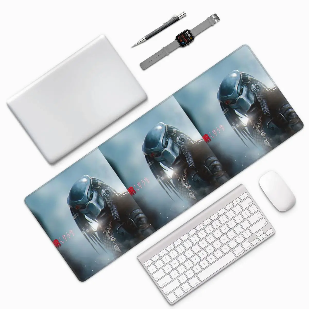 Predator Wallpaper Large Mouse Pad Computer Keyboard Mouse Mat Gamer PC Laptop Desk Mat Office Accessories Table Mats