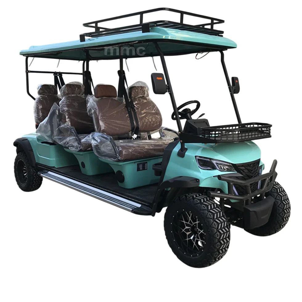 CE Street Legal 4 Seater Lithium Golf Carts Gas Golf Scooter Go Kart for Adults Buggy Solar Electric Golf Cart