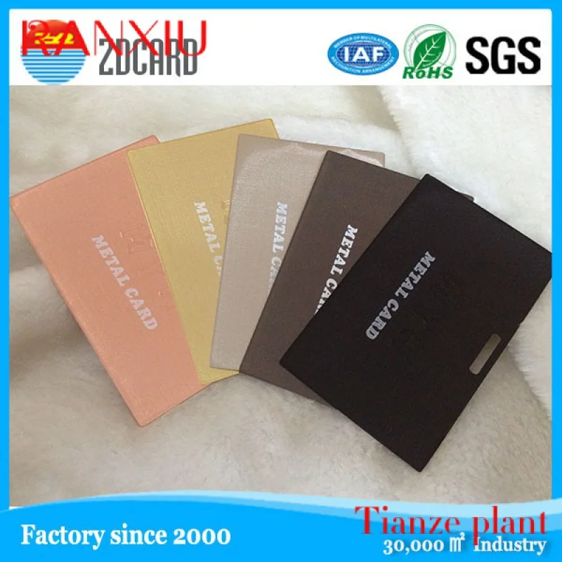 Custom Laser Printing RFID N Card 0.8 atte Bla  etal ith Stier etal Card  Busins RFID VIP Card