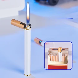 Unusual Man Lighter, Cigarette Shape, Butane Torch Light, Kitchen, Outdoor Barbecue Gadget, Funny Lighter, Cute Gift,