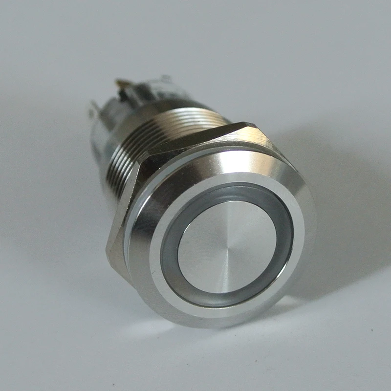 Waterproof  stainless steel Blue 12V 24V 6V 110V 220V 16mm ON-OFF Metal Push Button Latching Switch For Car Boat