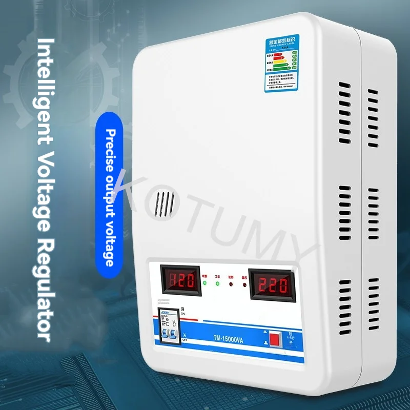 Household Voltage Regulator Automatic Voltage Stabilizer 15000W Output 220V Single-Phase Voltage Regulator