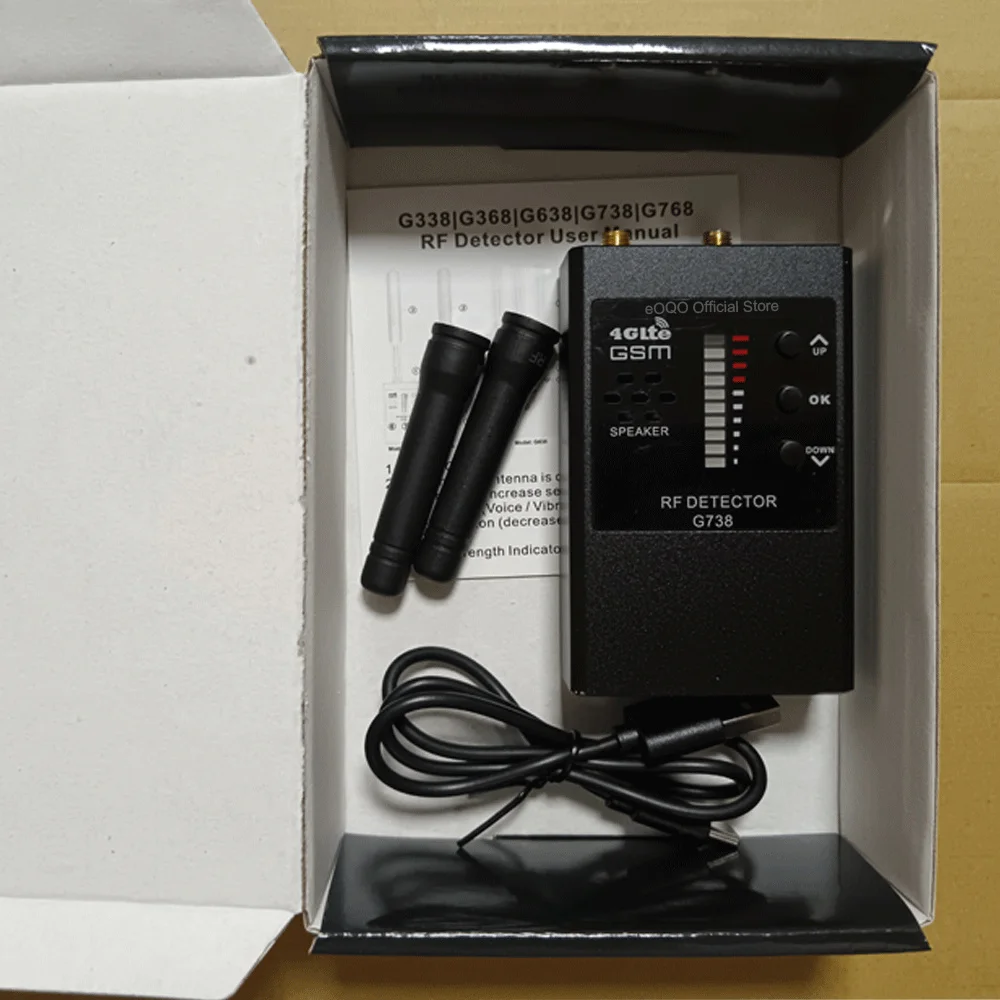 

G638 Professional Anti Camera Detector Bug Cameras GSM Audio Finder GPS Signal Lens RF Locator Tracker Detects Wireless Device